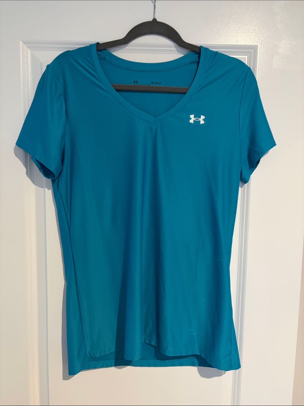 Under Armour Women's Teal V-Neck Short Sleeve Performance Tee